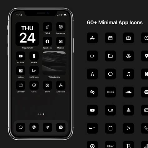 Ios 16 Minimal Icons, Black Minimalist Icon Pack, iPhone Modern Icon Bundle, 130 Icons - Etsy ...