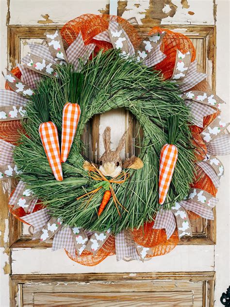 “Bunny in Grass” Wreath – Country Craftz