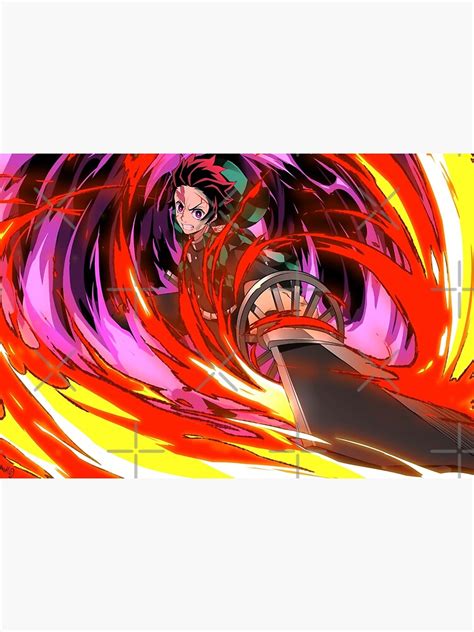 "Tanjiro Kamado Dance of the Fire God / Kimetsu No Yaiba / Demon Slayer" Metal Print by ...