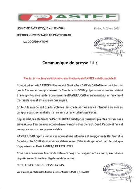 Kilifeu Gui on Twitter Tentative dexpulsion des étudiants