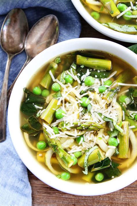 Spring Vegetable Zucchini Noodle Soup Two Peas And Their Pod Bloglovin