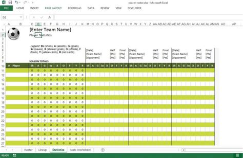 Soccer Stats Spreadsheet pertaining to Statistics Excel Templates Otokv ...