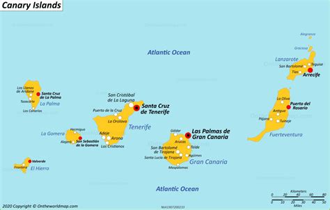 Canary Islands Beaches Map