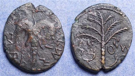 Judaea Bar Kochba Revolt 132 5 Middle Bronze Roman Provincial Coins