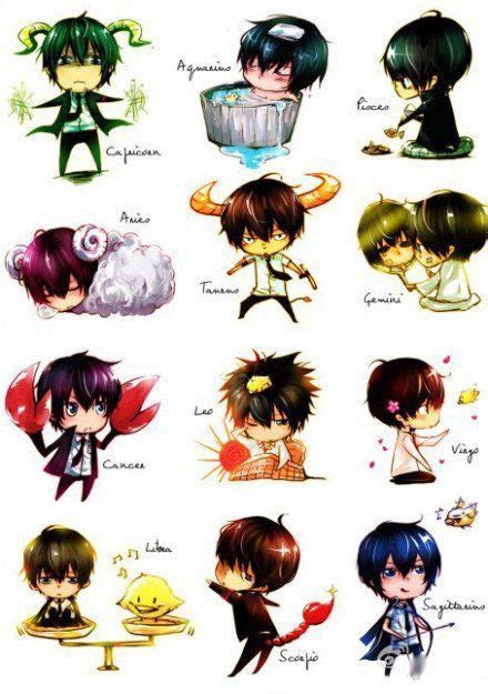 Cute Zodiac Chibis Anime Zodiac 12 Zodiac Zodiac Art Zodiac Symbols