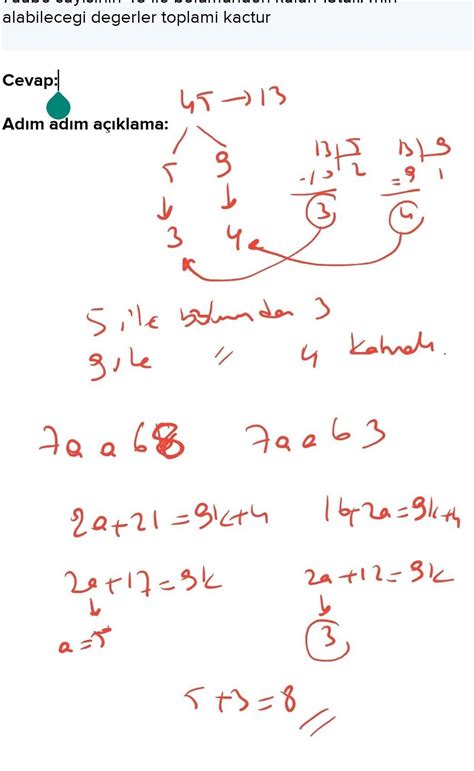 7aab6 sayisinin 45 ile bolumun…