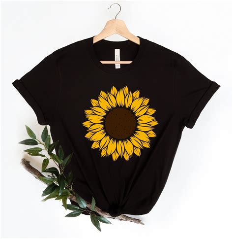 Sunflower Shirt Sunflower Tee Sunflower Tshirt Floral Etsy