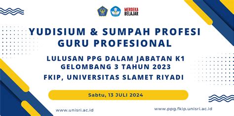 Yudisium Dan Sumpah Profesi Guru Profesional Ppg Dalam Jabatan Kategori