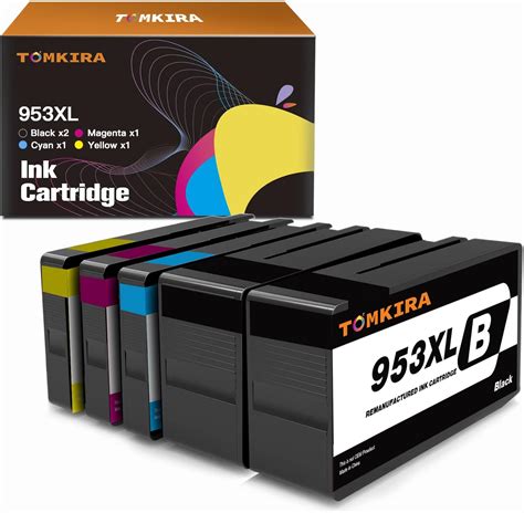 5 Pack 953XL Ink Cartridges Multipack Remanufactured For HP 953 XL Ink