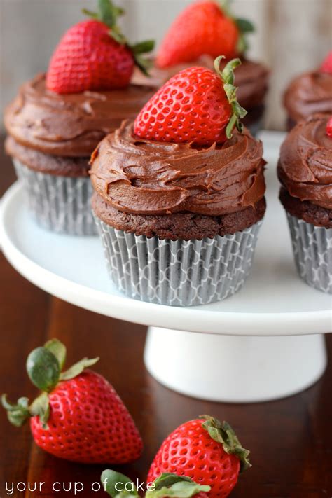 Chocolate Strawberry Cupcakes Your Cup Of Cake