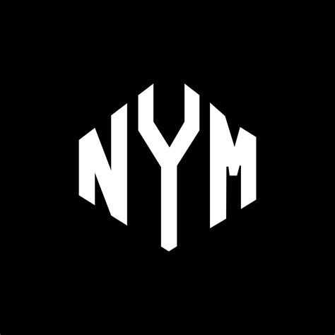 Diseño De Logotipo De Letra Nym Con Forma De Polígono Diseño De Logotipo En Forma De Cubo Y