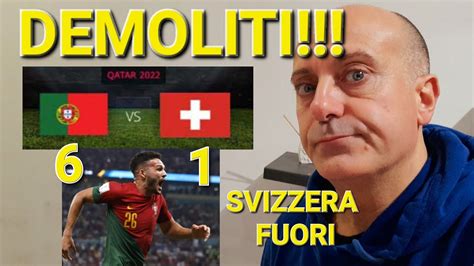 SVIZZERA DEMOLITA 6 GOL DEL PORTOGALLO CHE PASSA AI QUARTI YouTube