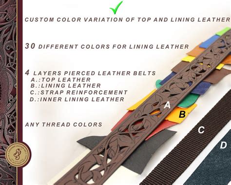 Handmade Leather Belt, Engraved Leather Belt, Stitched Leather Belt ...