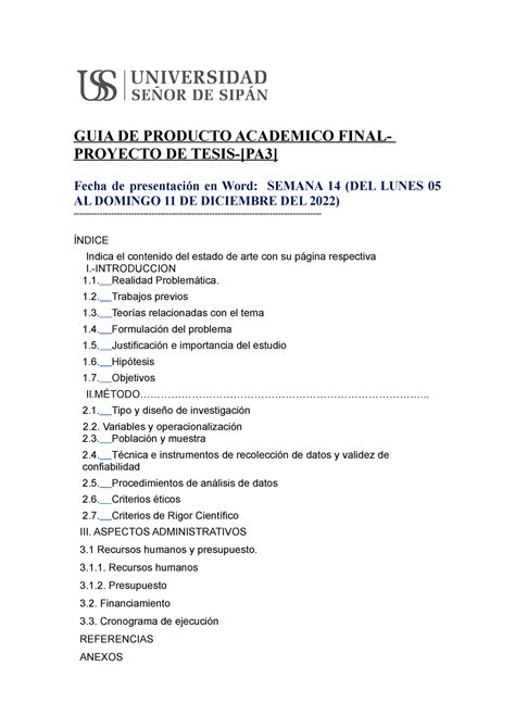 GUIA PAF GUIA DE PAF GUIA DE PRODUCTO ACADEMICO FINAL PROYECTO