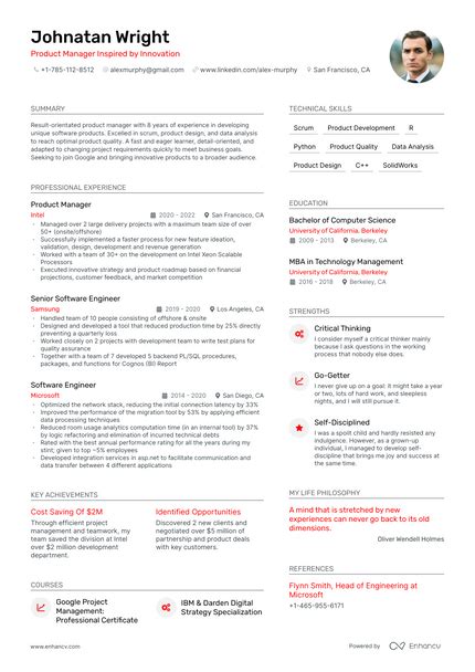 Google Resume Examples Guide For