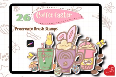 Coffee Easter Procreate Brush Stamps Graphic By Ying And Yong Design