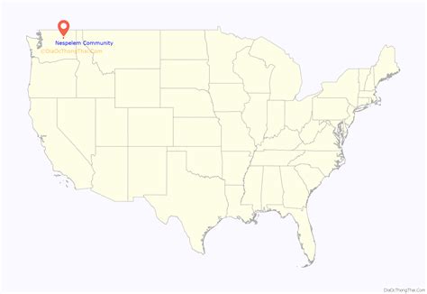 Map of Nespelem Community CDP - Thong Thai Real