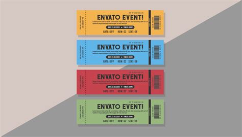 ENVATO EVENT TICKET DESIGN. | Behance