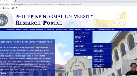 Overview Of Pnu Research Portal Youtube