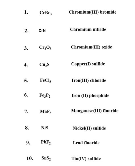 [solved] Provide The Correct Iupac Name For Crbr Provide The Correct Course Hero