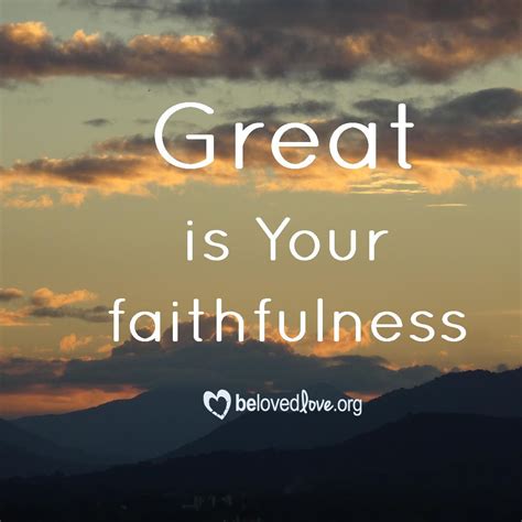 Great is Your Faithfulness - Belovedlove