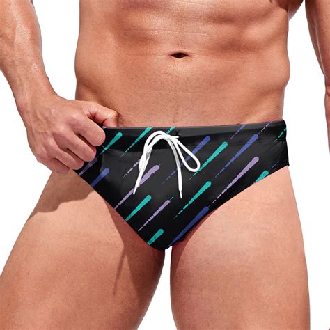 Gubotare Mens Swim Trunks Mens Bikini Swimwear Low Rise Swim Briefs