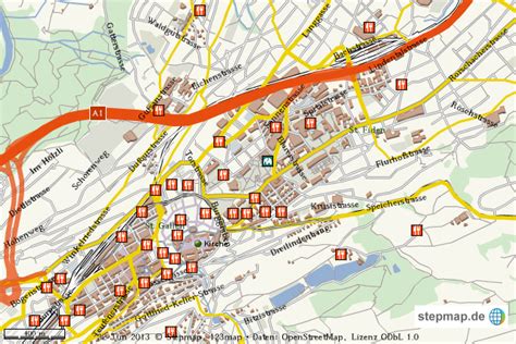 StepMap St Gallen Landkarte für Welt