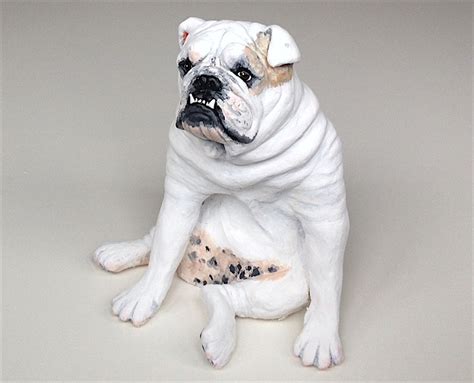 English Bulldog Clay Sculpture Pet Portrait Custom Pet Etsy