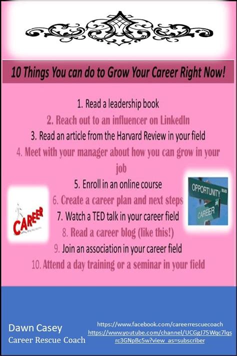 10 Things To Grow Your Career Right Now