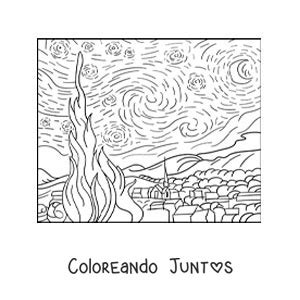 Dibujos De Vincent Van Gogh Para Colorear Gratis Coloreando Juntos