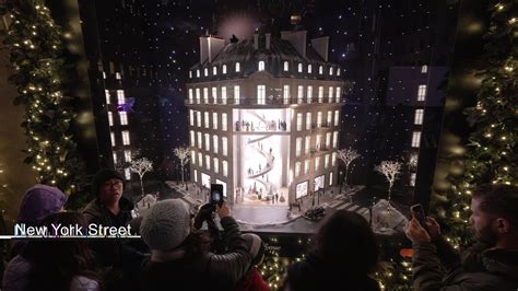 Saks Fifth Avenue Christmas Light Show And Diors Carousel Of Dreams