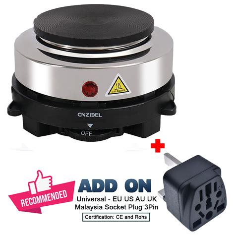Hot Plate Electric Stove Cooker Portable Stove Camping Moka Pot Stove Dapur Masak Elektrik
