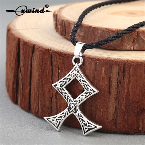 Cxwind Viking Runes Pendants And Necklaces Norse Amulet Rune Cross