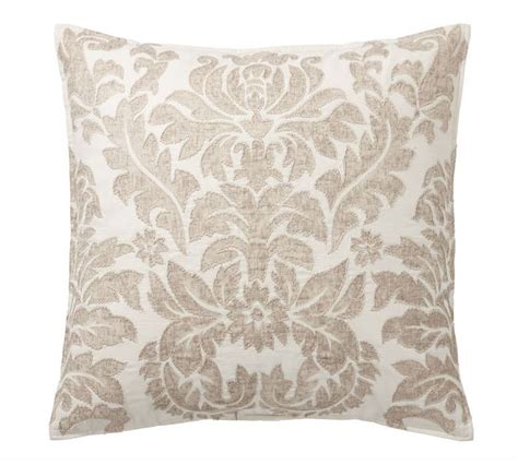 Francesca Embroidered Decorative Pillow Cover Pottery Barn Linen