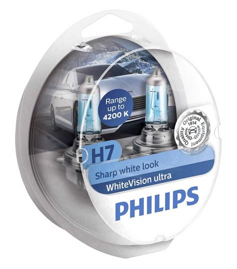 ŽARNICA PHILIPS H7 12V 55W PX26d WhiteVision Ultra 4200K 2x W5W