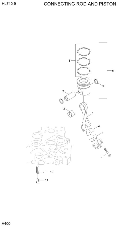 XKDE 01950 Hyundai HCE BEARING CONNECT ROD