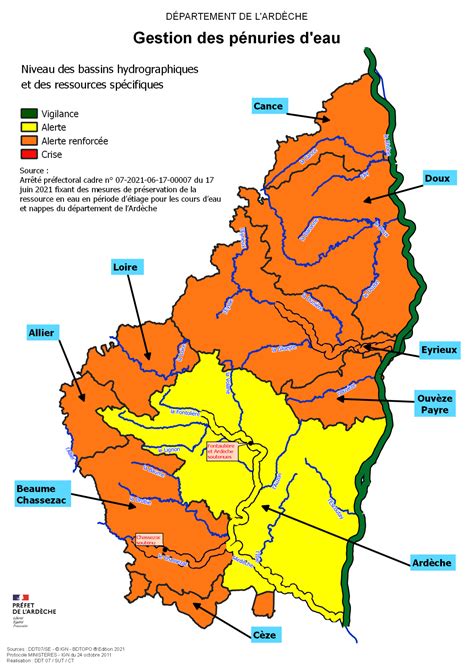 Sécheresse l Ardèche passe en Alerte renforcée