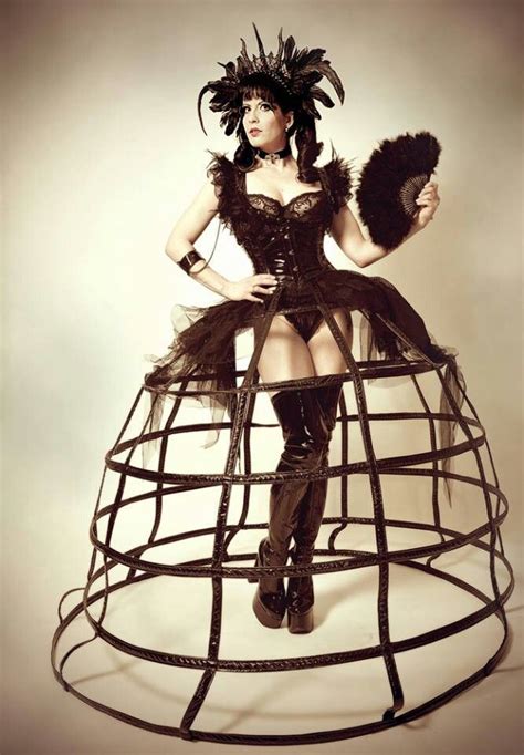 Full Crinoline Hoop Cage Skirt Cage Dress Stilt Costume