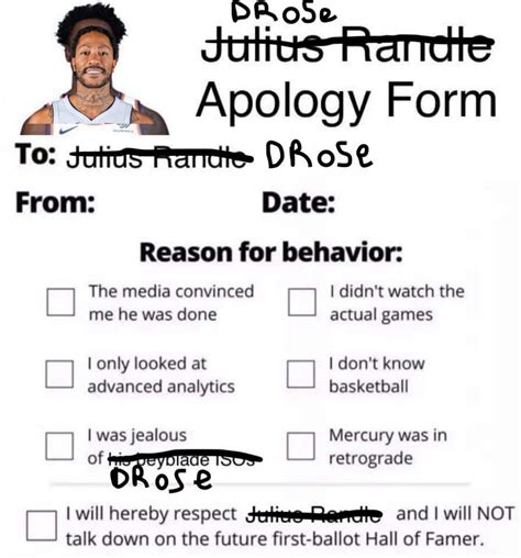 Apology Form Image Gallery List View List View Know Your Meme