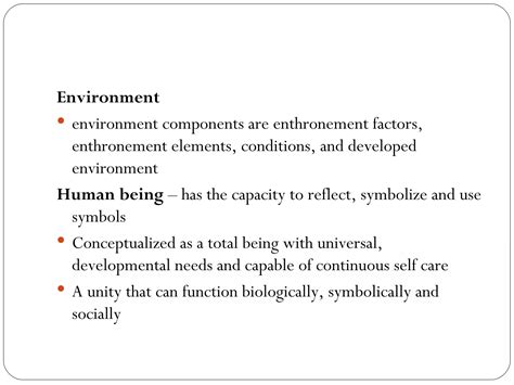Orem's self care deficit theory | PPT