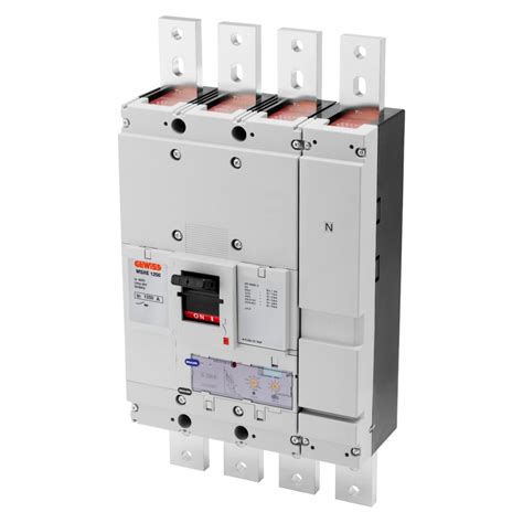 Msxe 1250 Mccb With Electronic Release Interlocked Lsi Front Terminals 50ka 4p 1250a