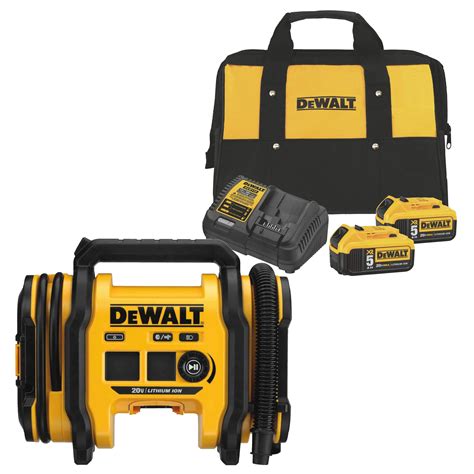 Dewalt 20v Max Cordedcordless Air Inflator W 20v Max 50ah Starter Kit