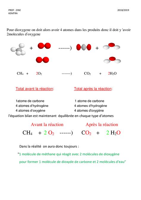 équilibre équation chimique exercice corrigé pdf