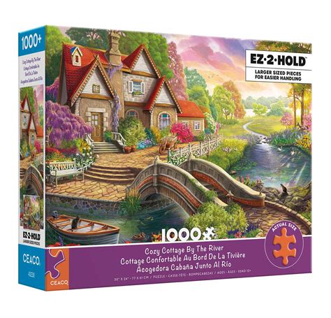 Cozy Cottage By The River Pieces Ceaco Puzzle Warehouse