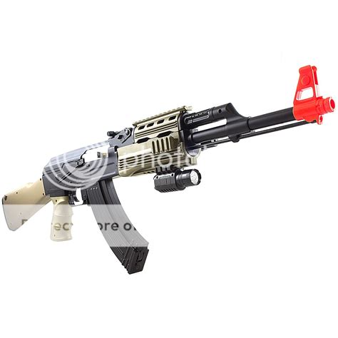 CYMA AK-47 ELECTRIC AEG FULL AUTO AIRSOFT RIFLE GUN w/ PISTOL BB GRENADE LASER 799632814146 | eBay