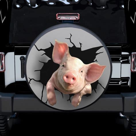 Pig 3d Funny Jeep Funny Spare Tire Covers T For Campers Jeep Tire