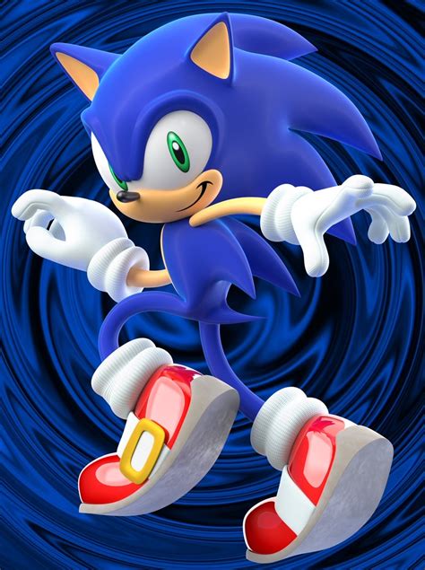 Sonic with the blue background by TraeThe3rd on DeviantArt