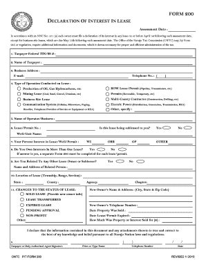 Form Pdf Office Of The Navajo Tax Commission Fill And Sign