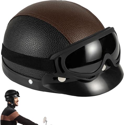 Retro Halbhelm Jethelm Für Motorräder Fahrradhelme Scooter Helm Moped