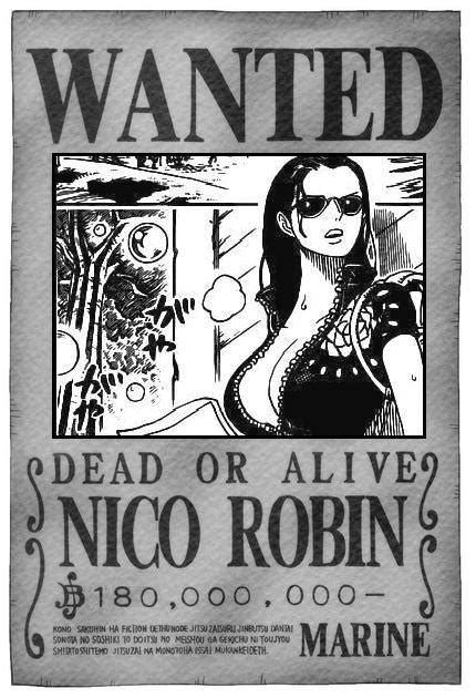 Nico Robin Wanted Poster by Master-COG on DeviantArt